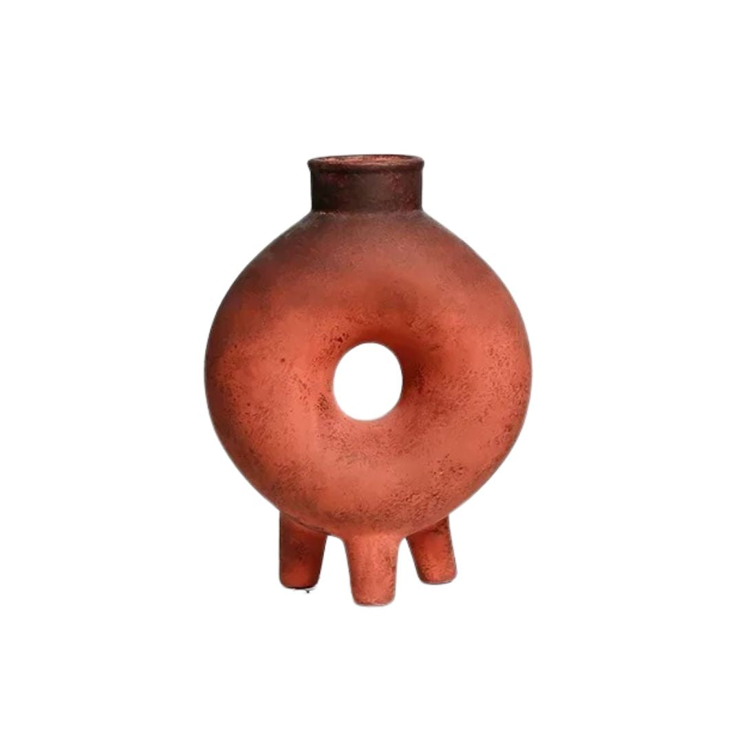 Vase en Terre Cuite Minimaliste Style Creux