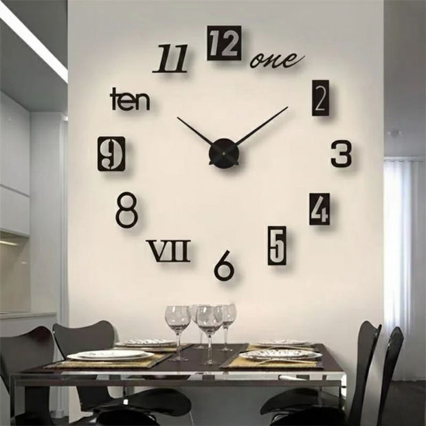 Grande Horloge Murale Design Moderne