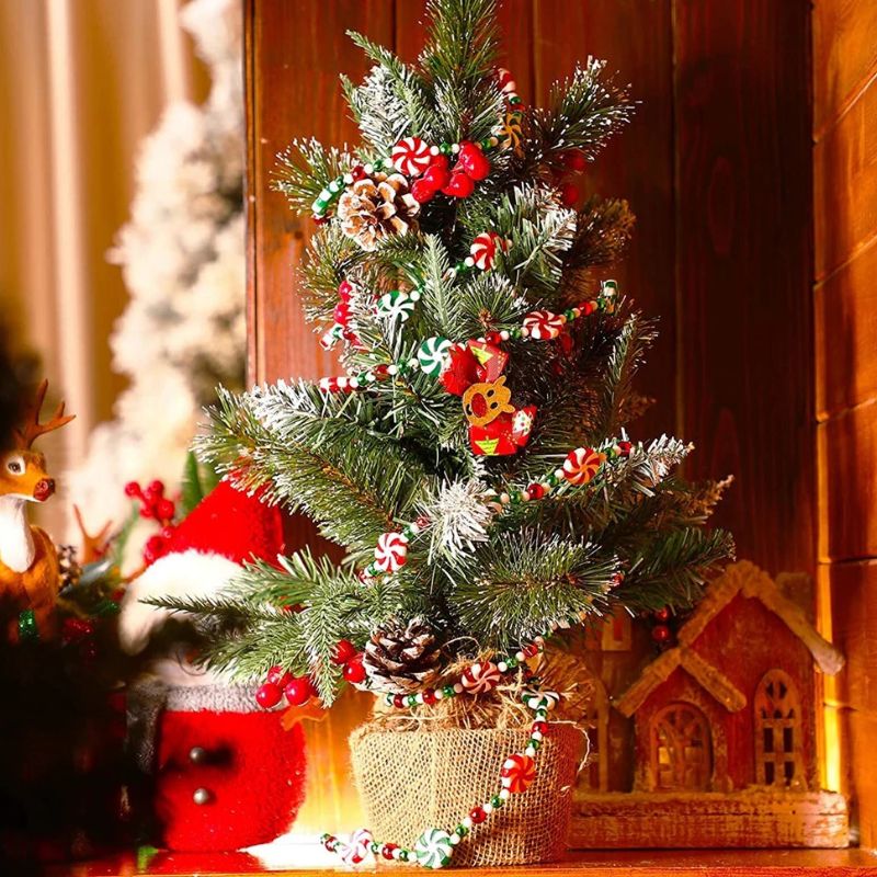 Guirlandes Pour Arbres De Noël Bonbons En Perles Acryliques