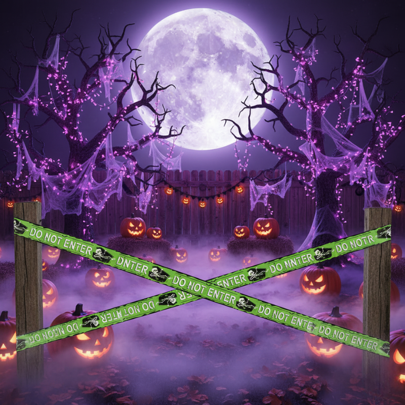 Décorations Halloween Bande d’Avertissement Effrayante