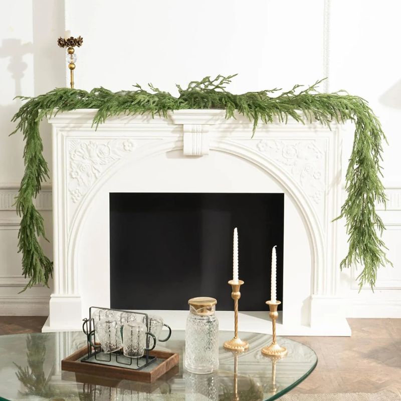Décoration de Noël Guirlande Verte Artificielle