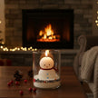 Décoration de Noël Bougie Bonhomme de Neige Parfumée
