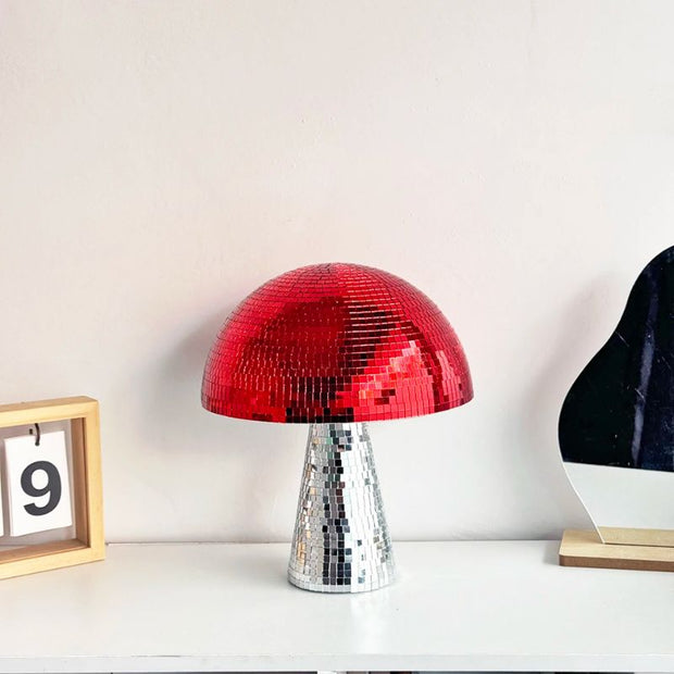 Lampe Champignon Style Discothèque Effet Miroir