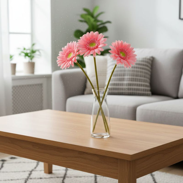 Fleur Artificielle Rose En Gerbera Élancé