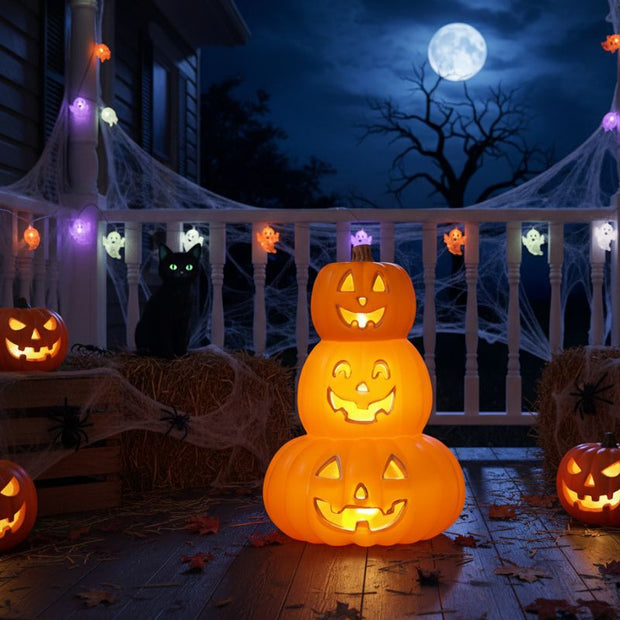 Citrouilles Halloween avec Expression Joyeuse