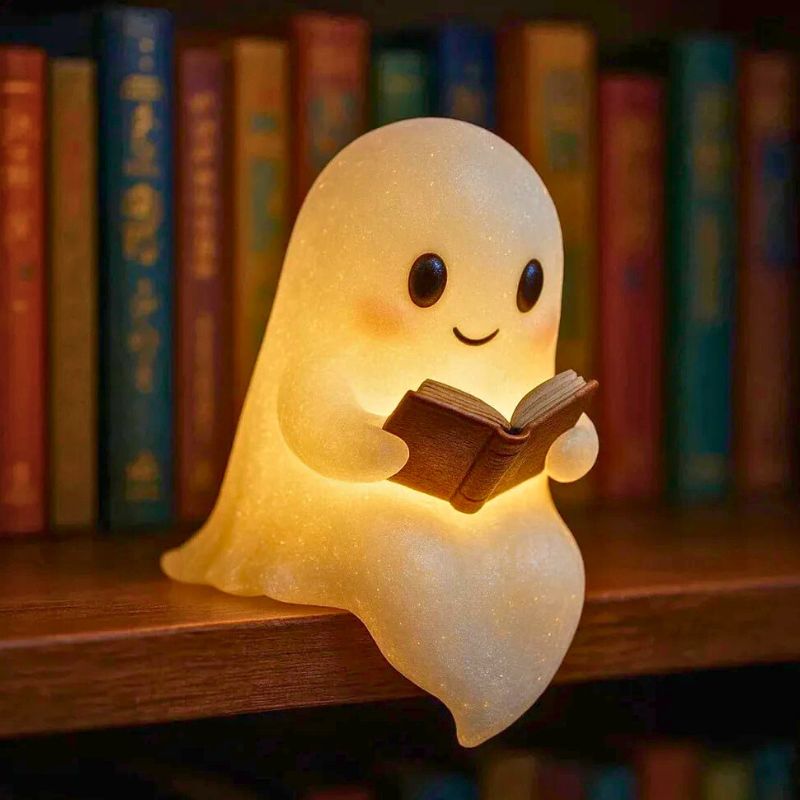 Lampes d'Ambiance Fantôme Mignon Avec Livre