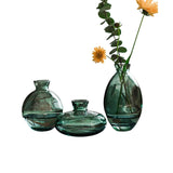 Vase en Cristal Transparent pour Fleurs Lot de 3