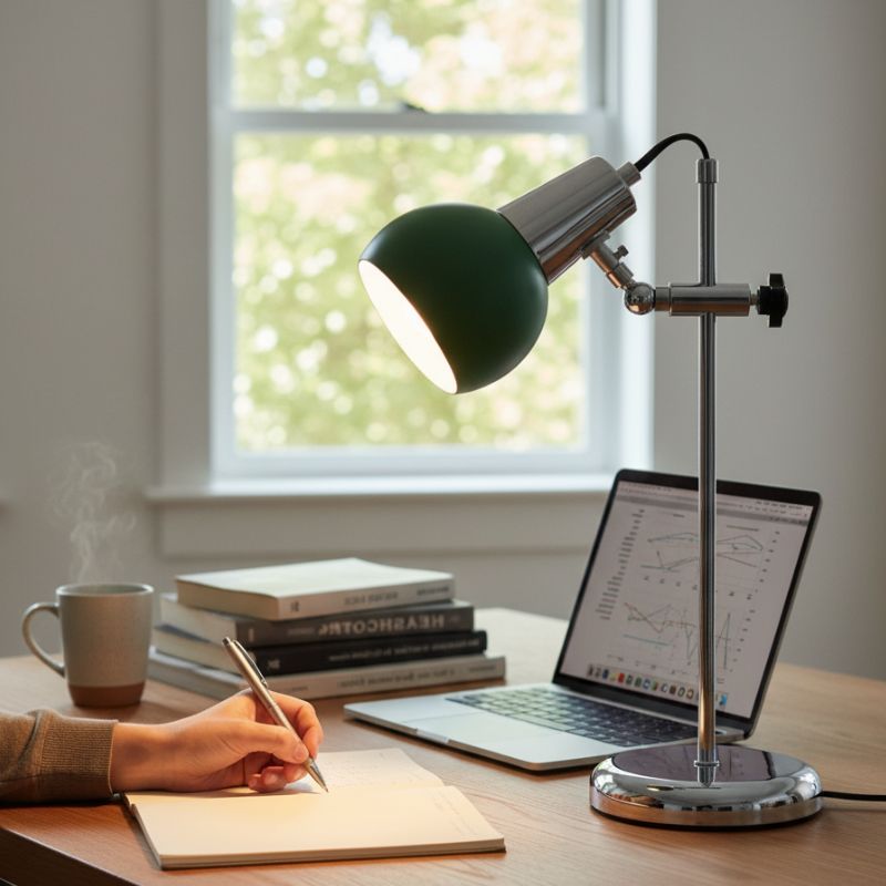 Lampe Champignon Verte Réglable