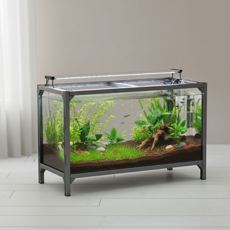 Support Terrarium En Aluminium Industriel À Structure Renforcée