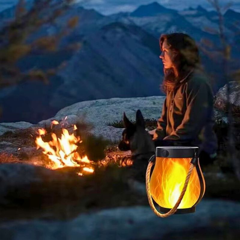 Lanternes Solaires Flamme Dansante LED