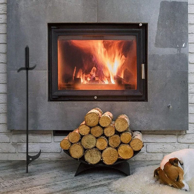 Pince À Feu En Fer Noir Long avec Manche Sécurisé