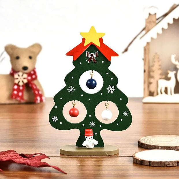 Sapin En Bois Miniature Décoratif