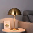 Lampe Champignon Dorée Avec Finition Métallique