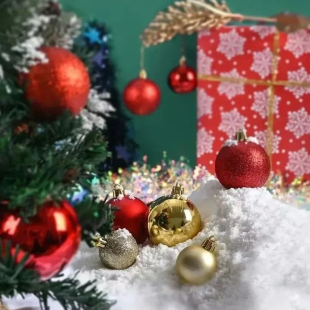 Décorations de Noël Boules Métallisées Élégantes