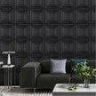 Panneau Mural Décoratif Avec Relief Carré 3D 10 Pièces