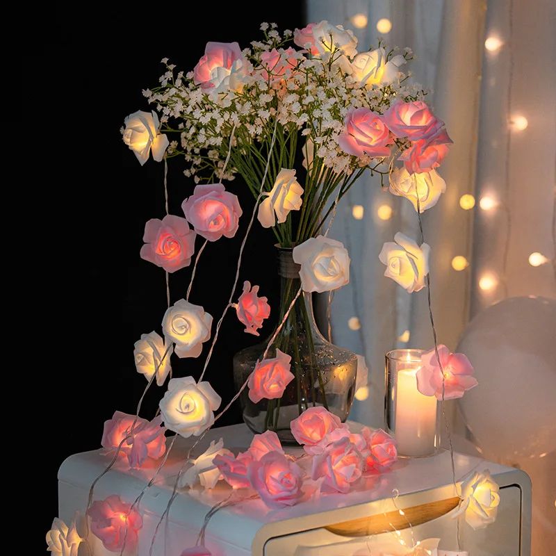 Guirlandes pour Anniversaire Roses Lumineuses LED