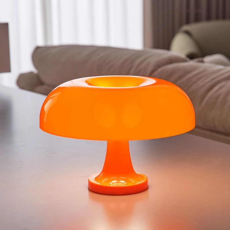 Lampe Champignon Orange Éclat Intense Pour Ambiance Chaleureuse