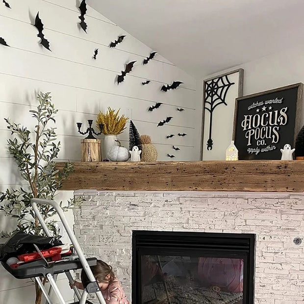 Décorations Halloween Ensemble De 12 Chauves-Souris en 3D