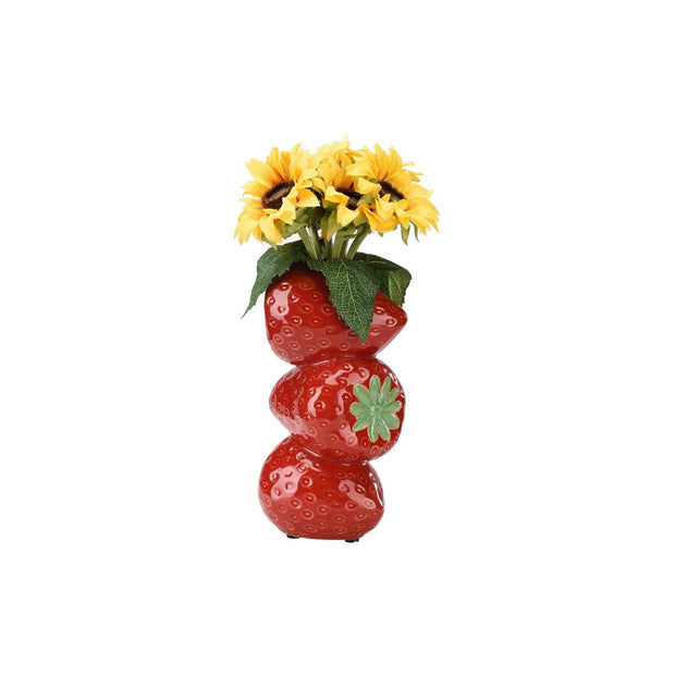 Vase Fraise en Céramique Décoratif Pour Fleurs