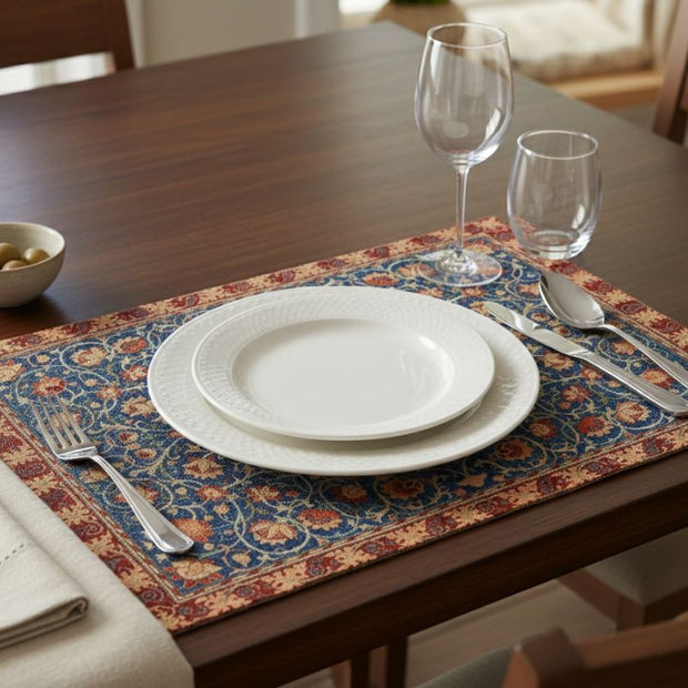 Set De Table En Lin Vintage Inspiration Orientale