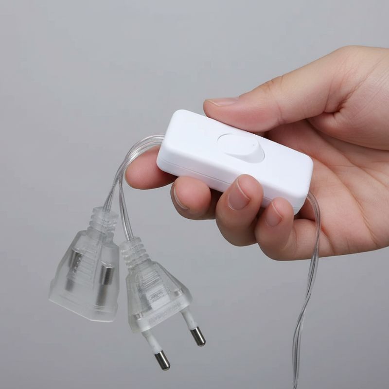 Rallonge Électrique Transparent Avec Interrupteur