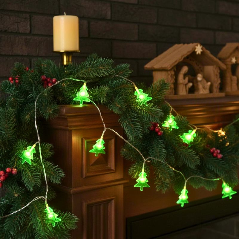 Guirlandes de Noël LED Sapins Verts