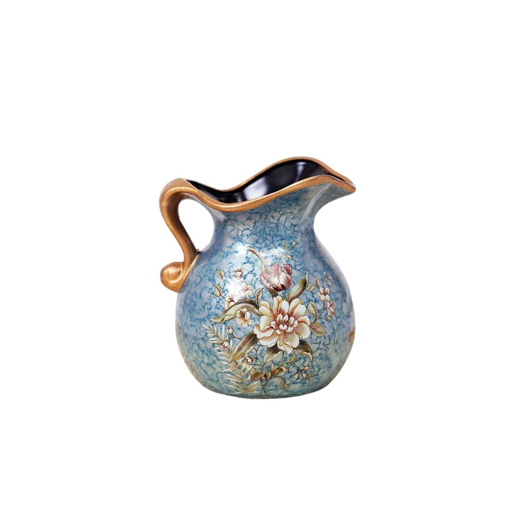 Vase Dessin à Motif Fleurs Colorées