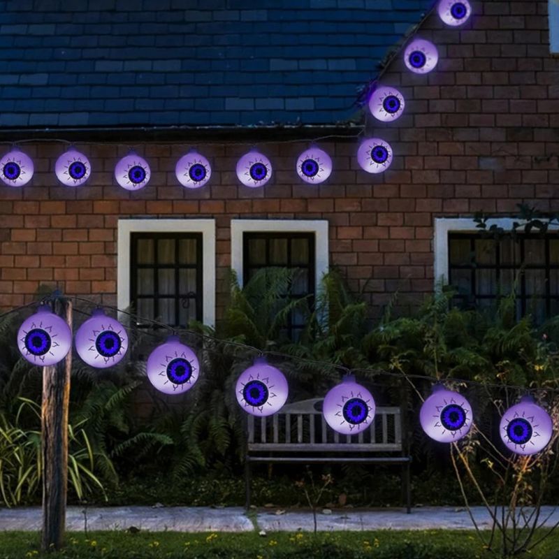 Guirlandes Solaires Halloween Globe Oculaire