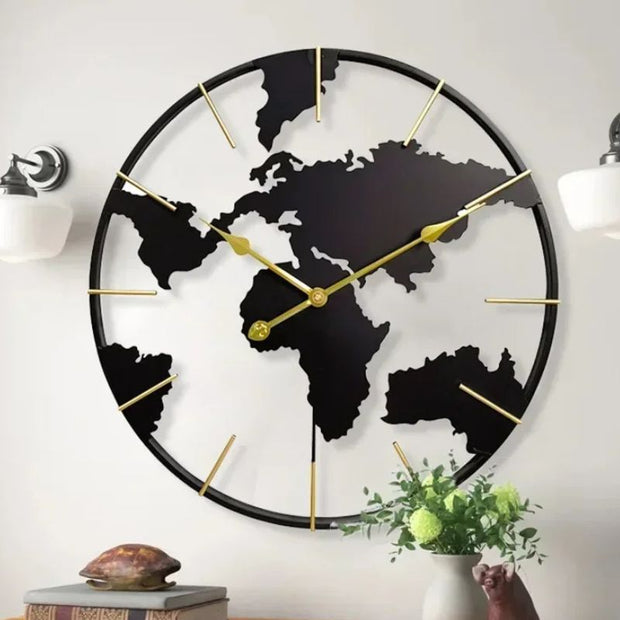 Horloge Monde Décorative En Style Contemporain