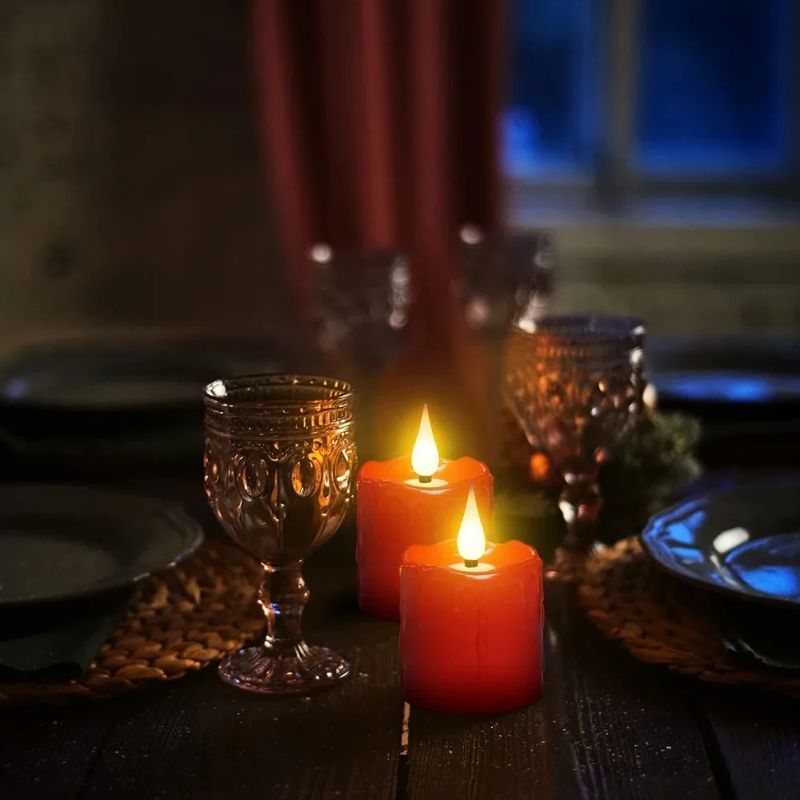Bougie LED Rechargeable Effet Flamme