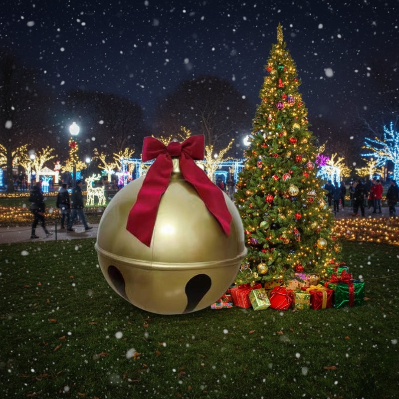 Décorations de Noël Cloche Dorée Géante