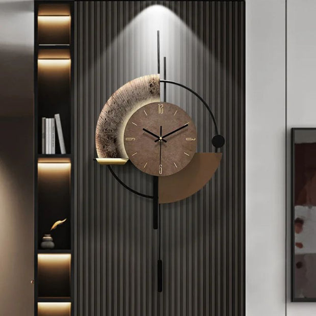 Horloge Parlante Murale Moderne Avec Design Artistique Et Commande Vocale