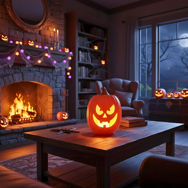 Citrouilles Halloween Lumineuses à Effet Étincelant