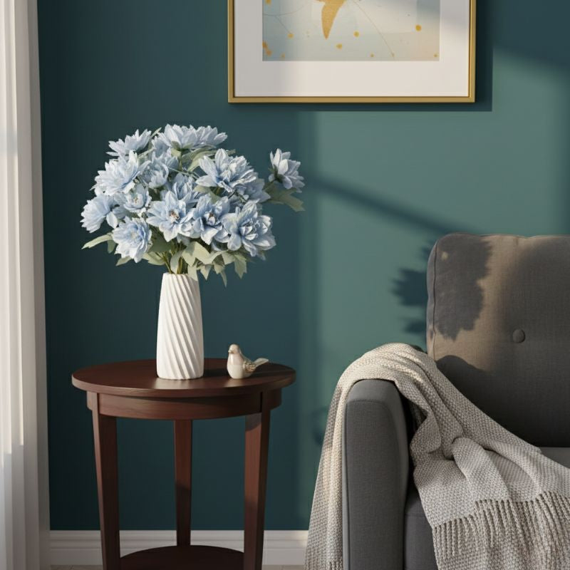 Bouquet Floral Chic de Pivoines Bleues