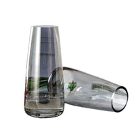 Vase Poser en Verre Transparent Gris