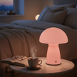 Lampe Champignon En Verre Rose Style Vintage