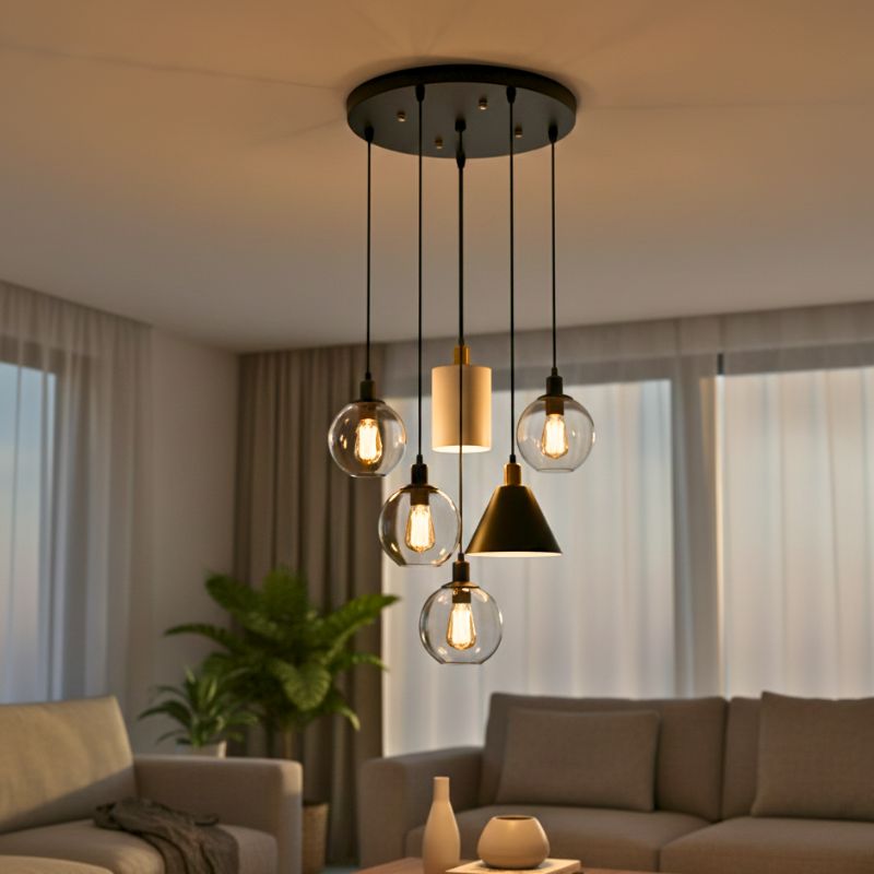 Support De Plafonnier Rond Multi-Trous