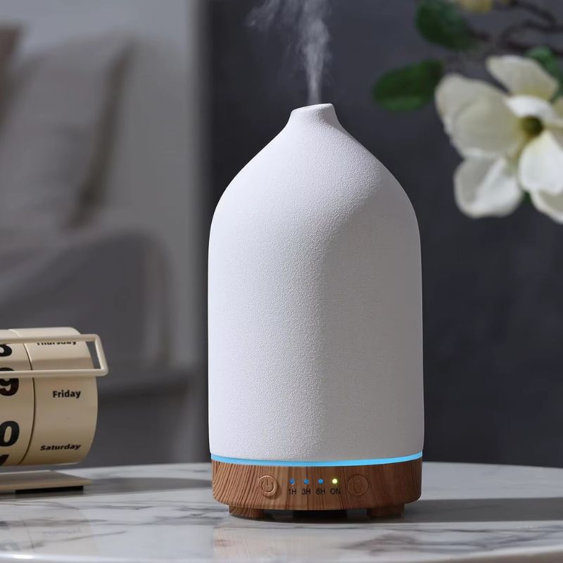 Diffuseur D’Huiles Essentielles Design En Céramique Ultrasonique Zen