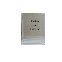 Vase Fleur en Acrylique Transparent En Forme de Livre