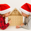 Calendrier De L’Avent Décoratif En Forme De Maison De Noël
