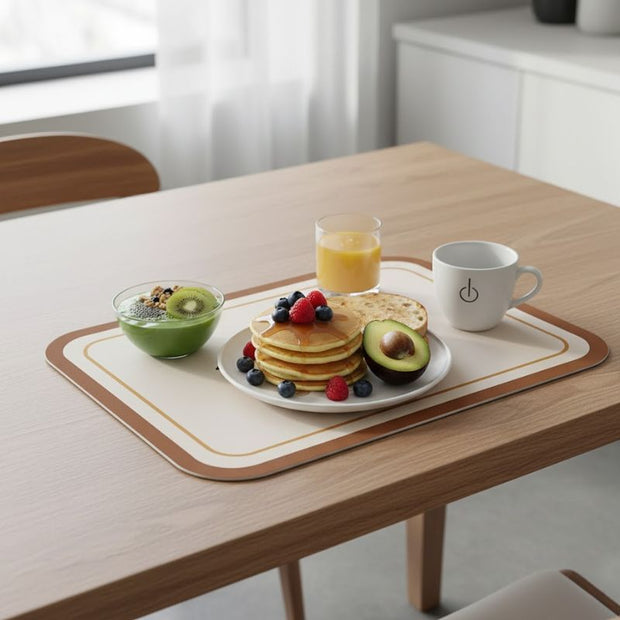 Set De Table Cuir Antidérapant Et Facile À Nettoyer
