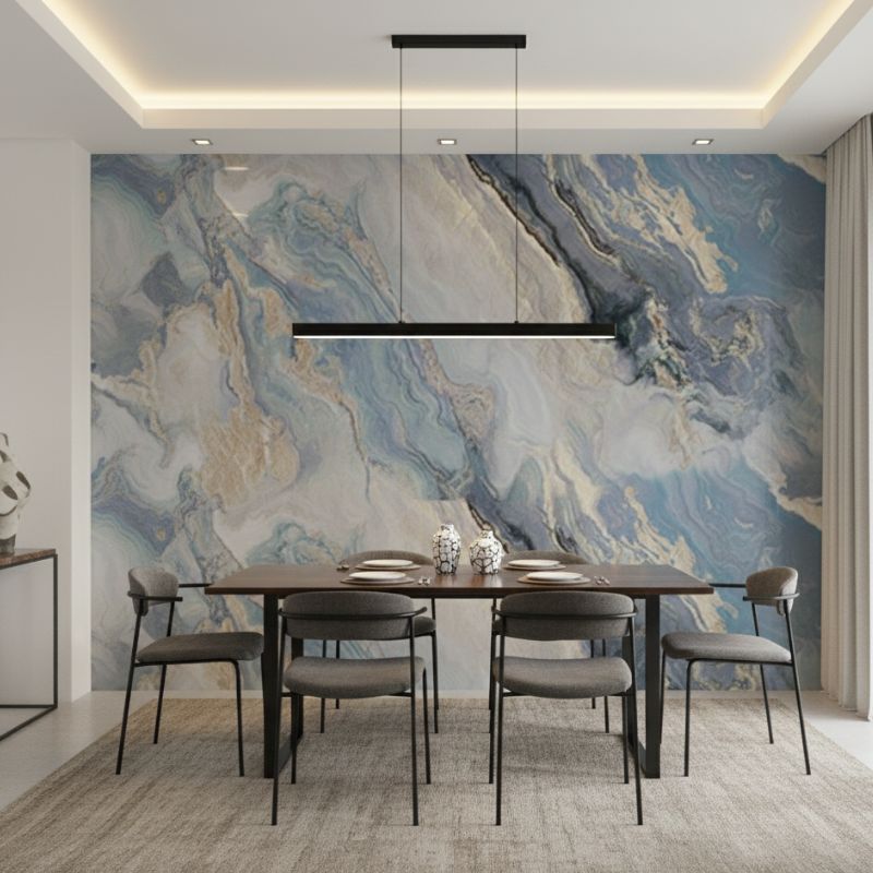 Panneau Mural PVC Design Marbre Artistique Resistant