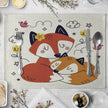 Set De Table Cuir Imperméable Motif Renards
