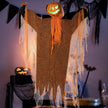 Citrouilles Halloween Fantôme Lumineux Suspendu avec Effets Sonores