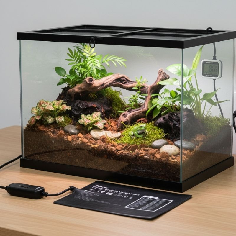 Tapis Chauffant Terrarium Électrique Avec Sécurité Anti Surchauffe