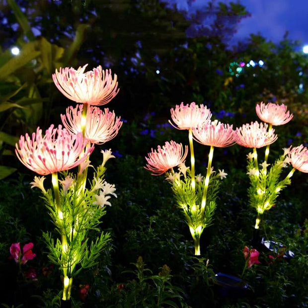 Éclairages Solaires de Jardin en Forme de Fleurs