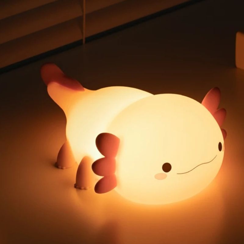 Veilleuses Axolotl En Silicone Avec Design Mignon