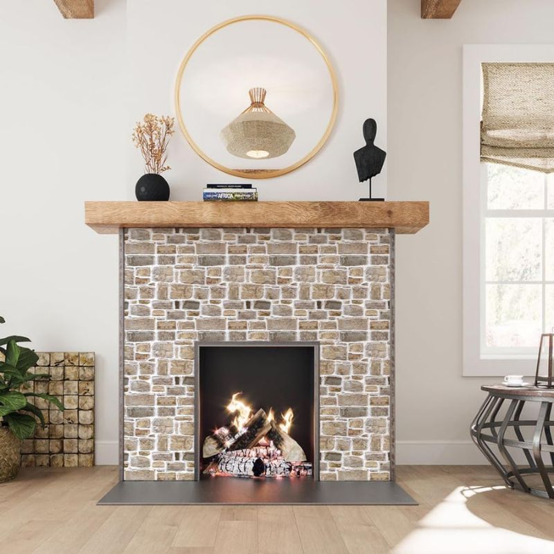 Panneau Mural 3D Pierre Décorative Auto Adhésive