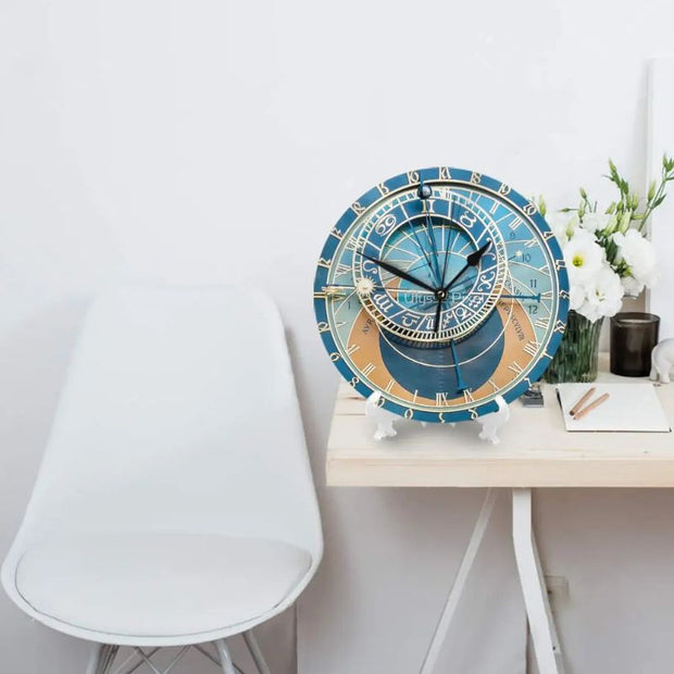 Horloge Astronomique Murale Vintage À Chiffres Romains