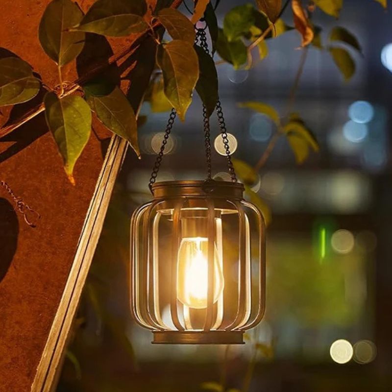 Lanternes Solaires Décoratives LED Suspendue Style Industriel